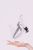 Lightweight harness with text about its features on a white background