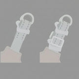 Comparison of a buckle on a stick between 'Generation' and 'Second generation' with text indicating improved fit.