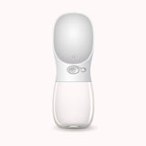 White pet water bottle with clear base on a white background