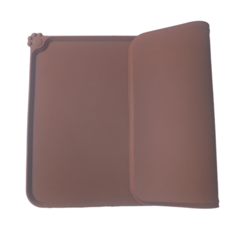Brown leather case on a white background
